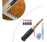 Punzone a vite giapponese con manico in legno con sei misure di punta regolabili