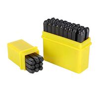 Punzone Alfabeto con Lettera Numerica, 36 Pz Set di Punzoni in Acciaio al Carbonio Set di Strumenti per Punzoni per Impieghi Pesanti Kit di Strumenti per Stampaggio in Metallo per Pelle Metallica(3mm)