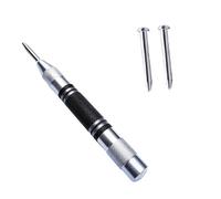 Punzone automatico Punzone centrale automatico Kerner automatico Strumenti for perni centrali Pressa for marcatura a molla Strumento for marcatura ammaccature(130mm Silver 2pc Pin)