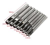 Punzone Cavo Guarnizione Resistente Acciaio Craft 2.5-10mm Officina Equipment