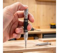 Punzone centrale automatico per la lavorazione del legno e la marcatura | Individua un punto di perforazione prima di iniziare un progetto di lavorazione del legno con questo piccolo punzone