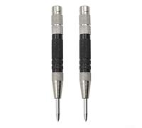 Punzone centrale automatico, perforatore centrale caricato a molla, strumento in acciaio temprato a tensione regolabile da 15,5 cm per legno, metallo, vetro