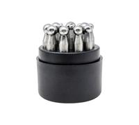Punzone con Custodia in Plastica Robusto, Supporto Nero | Utensile per modellatura Metalli, Timbro Metallico, Gioielleria, Laboratorio, Orafi, Artigiani