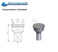 Punzone per Punzonatrice OMERA 13/45 40-45-50-70 HY TONDO Standard