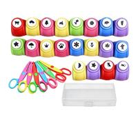 Punzone Perforatore Per Bambini - Set Per Punzonatura Creativa Con Taglierini | Per Ritagli Scrapbooking - Per Biglietti Creatività Scuola Ufficio