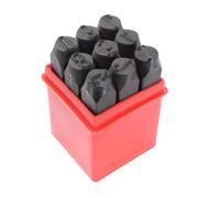 punzoni lettere e numeri 3mm/4mm/5mm/6mm/10mm/12.5mm Francobolli Lettere Numeri 'alfabeto Set Punch Acciaio Metallo Utensile Artigianale(Number 6mm)