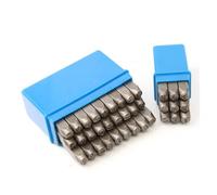 punzoni lettere e numeri Carattere tipografico sigillo alfanumerico in lega, strumento for pelle, punzonatrice, timbro in rilievo, punzone, 3,4,5,6,8,10 mm(5mm Numbers (0-9))