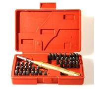 Punzoni/Numeratori lettere e numeri + simbolo "&" e punzonatore/battipunzoni 38