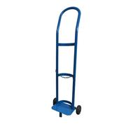 Può contenere bombole di ossigeno da 8-10 litri, carrello for impieghi gravosi con ruote grandi, scaffale portaoggetti in acciaio for armadietto del gas(Blue)
