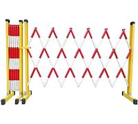 Può espandere le barriere mobili, Espandable Traffic Barricade Folding Gate Safety Barrier Red Yellow 1.2x(2.5-8) M Pack of 2(1.2 x 4M)