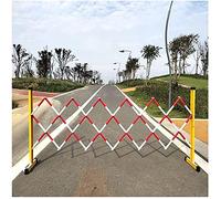 Può espandere le barriere mobili, Retractable Folding Safety Barricade FRP Espandable Barrier Crowd Control Yellow Black Multiple Sizes 1.2m Height With Pulley(1.2x3.5m)