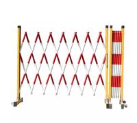 Può espandere le barriere mobili, Retractable Traffic Barricade with Wheels and Patch Fixation Red and Black Multiple Sizes 1.2x(2-5) Meters(Red,1.2x3m)