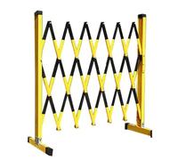 Può espandere le barriere mobili, Traffic Safety Barrier With Wheels Multicolore 120x(200-500) cm(Black,120x500cm)