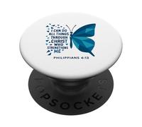 Può fare tutte le cose attraverso Cristo che mi rafforza PopSockets PopGrip Adesivo