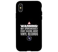 Può iniziare spontaneamente a parlare di dischi in vinile Custodia per iPhone X/XS