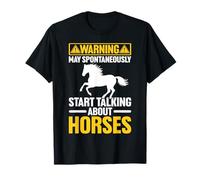 può Iniziare spontaneamente a Parlare Divertente Cavaliere equestre Maglietta