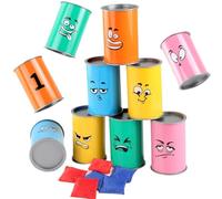 Può lanciare un set di giochi knockout, uso versatile, 36/22/8cm, giardino tiro in fiera, tin can del vicolo, leggero e portatile, per il cortile di Natale di Pasqua in classe