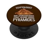 Può parlare spontaneamente di Pyramides Funny Egyptology PopSockets PopGrip Adesivo