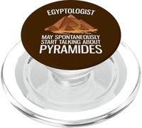 Può parlare spontaneamente di Pyramides Funny Egyptology PopSockets PopGrip per MagSafe