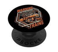 Può parlare spontaneamente di treni divertente Model Railroad PopSockets PopGrip Adesivo