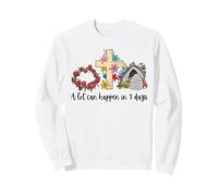 può succedere Molto in 3 Giorni Reto Vintage Floral Easter Day Felpa