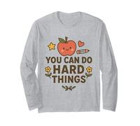 Puoi Fare Cose Difficili Insegnante Che dà Potere agli Studenti Kawaii Maglia a Manica