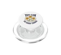 Puoi fare cose difficili Motivazione floreale retrò PopSockets PopGrip per MagSafe