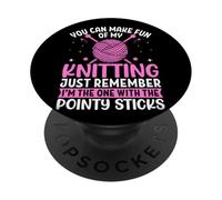 Puoi prendere in giro il mio lavoro a maglia, ricorda solo PopSockets PopGrip Adesivo