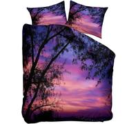 PUOJIEAT Copripiumino Singolo Legni Reversibili, Morbida Microfibra Biancheria da Letto Paesaggio Naturale Copripiumini 135x200 con 1 Federe 50x80 cm 3D Copripiumina Set t.1286