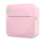 Puooifrty Mini Stampante Termica per Etichette Studente Domanda sbagliata Stampante per Codici a Barre per Foto Stampante per Etichette Multifunzione Portatile Rosa