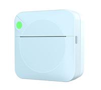 Puooifrty Mini Stampante Termica per Etichette Studente Domanda sbagliata Stampante per Codici a Barre per Foto Stampante per Etichette Multifunzione Portatile Blu