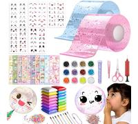 Puosike Nano Tape Bubbles Set 3 m x 5 cm Nano Tape fai da te con 2 rotoli, nastro biadesivo fai da te, antistress giocattolo Bubble Tape per bambini dai 4 anni in su