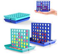 Pup Go 4 in Linea Mini-2 pezzi per Bambini di 3 Anni +, Gioco da Viaggio Perfetto per Bambini, Giocattolo Educativo Classico Ideale per Auto, Aereo, Treno, Gioco di Strategia Portatile per 2 Giocatori