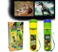 Pup Go Confezione da 2 Torce e Proiettore Dinosauro e Animale e 48 Immagini