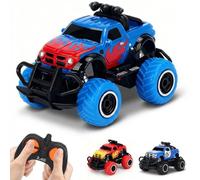 Pup Go Mini Monster Truck Auto RC per Bambini 3-8 Anni, Macchina Telecomandata Veloci Fuoristrada, Macchinina Radiocomandata Elettriche, Giocattolo Regalo Natale Compleanno per Bambino Bambina, Blu