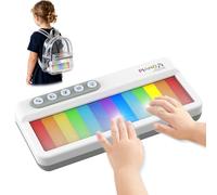 Pup Go Pianoforte Elettronico Giocattolo per Bambini 2+ Anni, Regali Natale, Tasti Touch Screen con Retroilluminazione Multicolore, 5 Strumenti, 13 Canzoni Dimostrative, Clavier Musicale Portatile