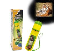 Pup Go Torcia Proiettore Bambini con 24 Immagini Fauna Selvatica, Animali Giocattolo per Bambini 3+ Anni, Storie Diapositive Torcia per Parete Soffitto Tenda, Crea Storie Giochi Regalo Educativo Scien