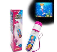 Pup Go Torcia Proiettore con 24 Immagini Sirena Fiabe per Bambini, Storie Diapositive Torcia Giocattoli per Parete Soffitto Tenda, Crea Le tue Storie, Regali Favole Educativo Bambina 3+ Anni (Sirena)