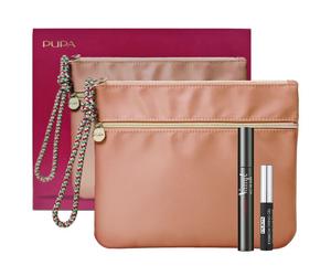 Pupa Kit Vamp make up mascara Vamp All in One + eyebrown fixing gel + pochette