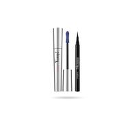 Pupa Mascara Vamp! (Colore Deep Night) + Eyeliner Skinny Liner (Colore Extra Black) - Ciglia dal Volume smisurato e intensificate con Penna ultra slim, Tratto facile e super sottile
