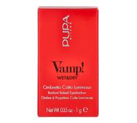 Pupa Ombretto Vamp! Wet&Dry 401 White Snow - Ombretto Colore puro, alta Pigmentazione, Multi-Effetto (disponibile in 54 Varianti Colore e 7 diversi Finish)