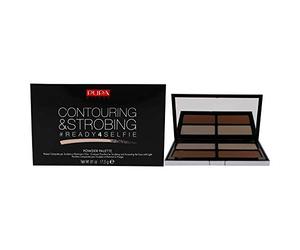PUPA Milano #Ready4Selfie - Palette di polveri per contouring e stroboscopio, illumina e scolpisce il viso, riduce al minimo le imperfezioni, dona un aspetto liscio e naturale, senza parabeni, luce