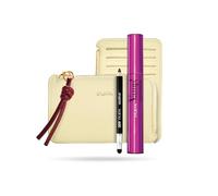 Pupa Vamp! Lash Extender Mascara + Mini Multiplay 09 Deep Black + Portacarte Giallo - Cofanetto Make Up Occhi - Edizione Limitata