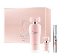 Pupa Vamp Pink Confezione Regalo Donna Profumo Eau De Parfum Spray 100 Ml Mascara Nero Volumizzante e Smalto Profumato Effetto Gel Rosa 9 Ml