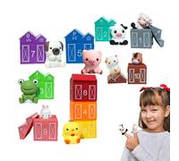 Pupazzi Da Mini | Giocattolo Educativo Interattivo E Morbido,Giocattoli a Dita a Forma di Animali della Fattoria,Per Bambini e Bambine Compleanno Natale Capodanno e Scuola Materna