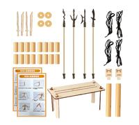 Pupazzi da Scherma in Legno | Gioco di Lotta a Due Giocatori con Bambole Articolate - Pupazzi Per Scherma Dal Ritmo Veloce | Per Casa Scuola Festa Aula Giochi Interno Esterno Compleanno