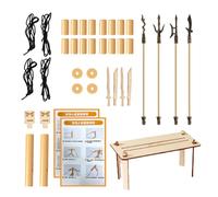 Pupazzi Snodati Di Legno Per Scherma,Gioco di Lotta a Due Giocatori con Bambole Articolate | Pupazzi Per Scherma Dal Ritmo Veloce,Per Casa Scuola Festa Aula Giochi Interno Esterno Compleanno