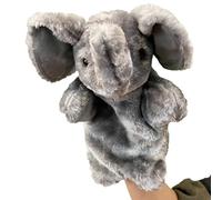 Pupazzo a mano animale - Giocattolo di peluche elefante da 100 g, bambola morbida per tutti-piccoli, personaggio di gioco interattivo, accessorio per teatro realistico, accessorio per intrattenimento