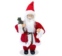 Pupazzo Babbo Natale H30 cm Rosso