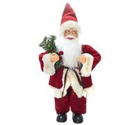 Pupazzo Babbo Natale H30 cm Rosso e Crema